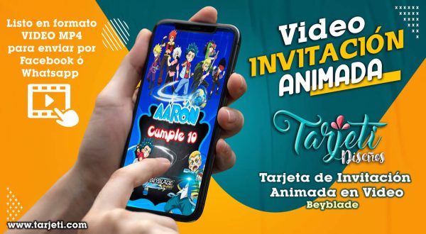 Video Invitación de Beybladeen en MP4