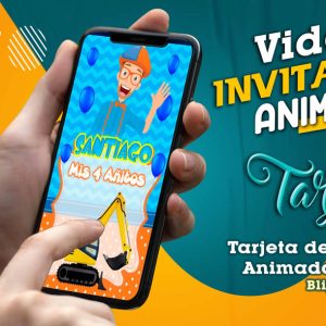 Video Invitación de Blippi en MP4