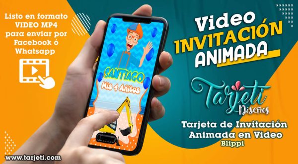 Video Invitación de Blippi en MP4