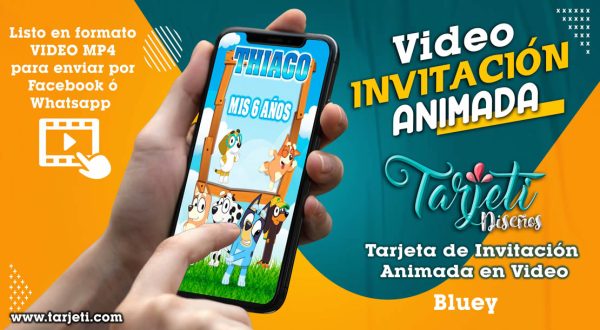 Video Invitación de Bluey en MP4