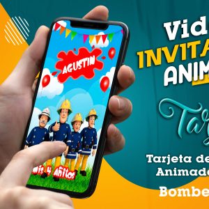 Video Invitación de Bombero Sam en MP4