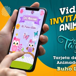 Video Invitación de Buho Lechuza en MP4