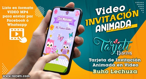 Video Invitación de Buho Lechuza en MP4