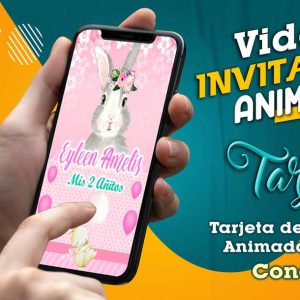 Video Invitación de Conejitos en MP4