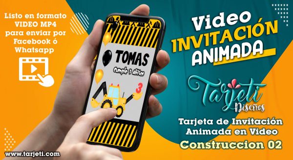 Video Invitación de Construccion 02 en MP4