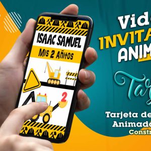 Video Invitación de Construccion en MP4