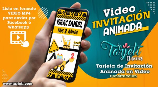 Video Invitación de Construccion en MP4