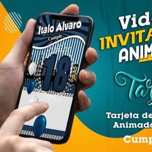 Video Invitación de Cumple 18 en MP4