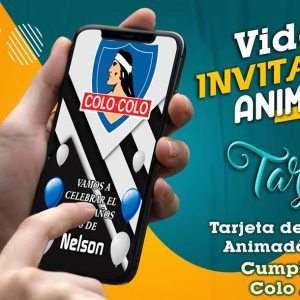 Video Invitación de Cumple Colo Colo Adulto en MP4