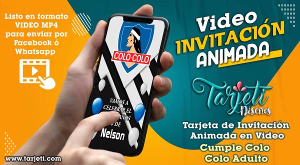 Video Invitación de Cumple Colo Colo Adulto en MP4