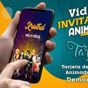 Video Invitación de Demon Slayer en MP4