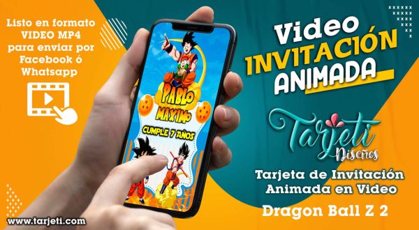 Video Invitación de Dragon Ball Z  en MP4