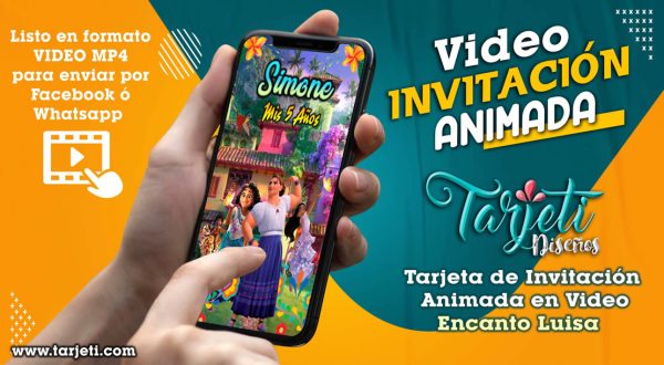 Video Invitación de Encanto Luisa en MP4