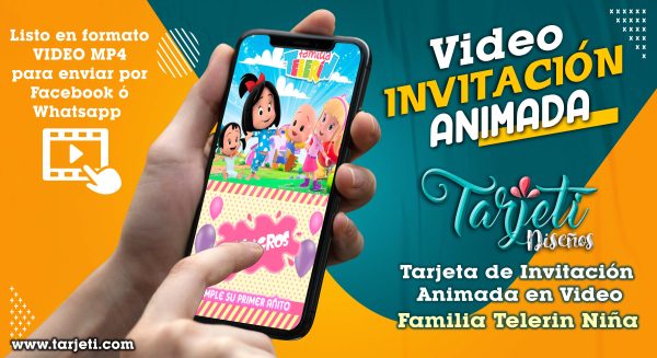 Video Invitación de Familia Telerin Niña en MP4