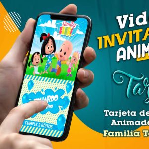 Video Invitación de Familia Telerín Niño en MP4