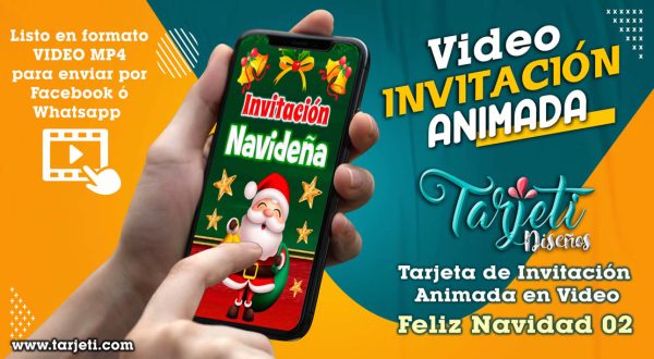 Video Invitación de Feliz Navidad 02 en MP4
