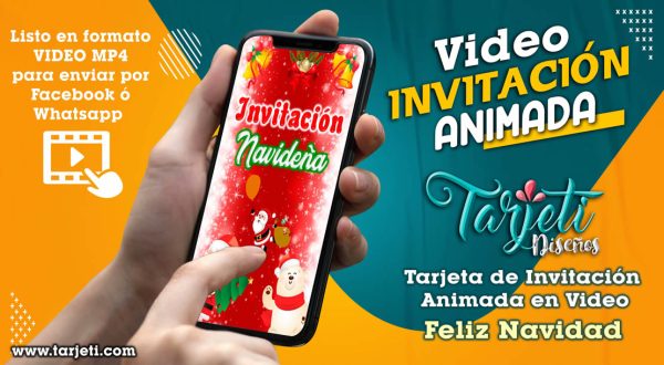 Video Invitación de Feliz Navidad en MP4
