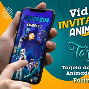 Video Invitación de Fortnite 02 en MP4