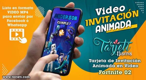 Video Invitación de Fortnite 02 en MP4