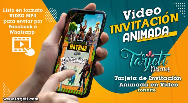Video Invitación de Fortniteen en MP4