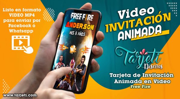 Video Invitación de Free Fire en MP4