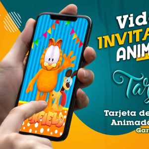 Video Invitación de Garfield en MP4