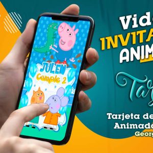 Video Invitación de George Pig en MP4
