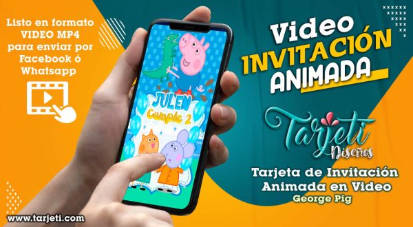 Video Invitación de George Pig en MP4