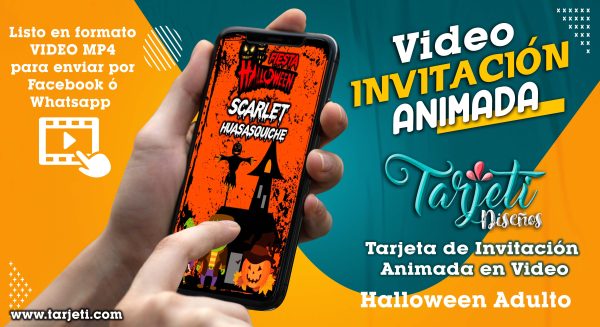 Video Invitación de Halloween en MP4