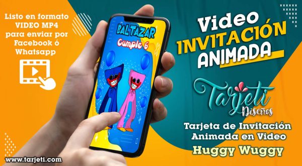 Video Invitación de Huggy Wuggy en MP4