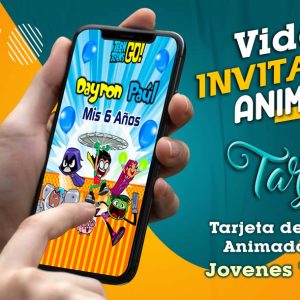 Video Invitación de Jovenes Titanes 02 en MP4