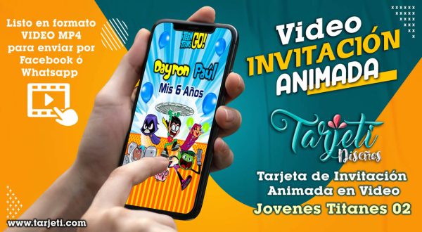 Video Invitación de Jovenes Titanes 02 en MP4