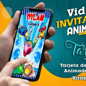 Video Invitación de Kirby Battle en MP4