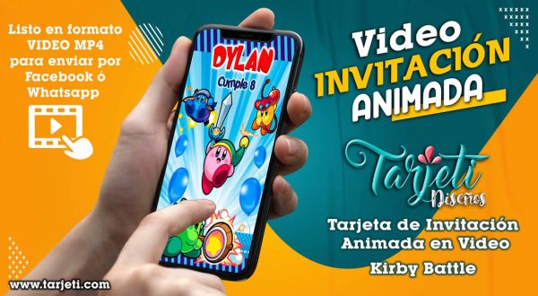 Video Invitación de Kirby Battle en MP4