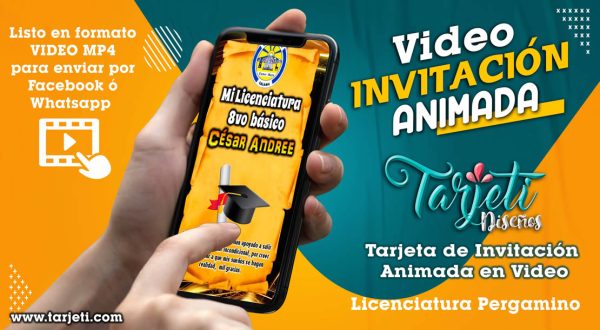 Video Invitación de Licenciatura Pergamino en MP4