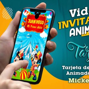 Video Invitación de Mickey Circo en MP4