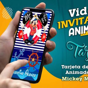 Video Invitación de Mickey Marinero 02 en MP4