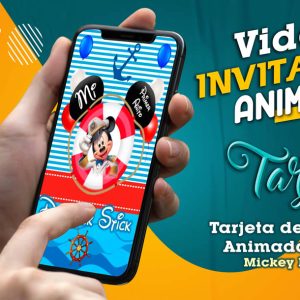 Video Invitación de Mickey Marinero en MP4
