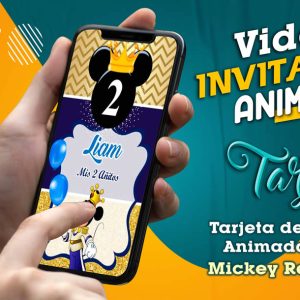 Video Invitación de Mickey Rey Principe en MP4