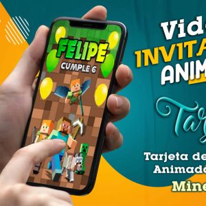 Video Invitación de Minecraft en MP4