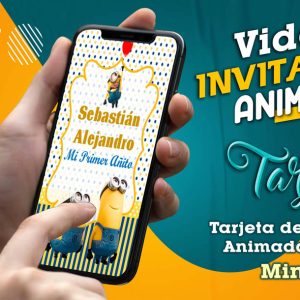 Video Invitación de Minions en MP4