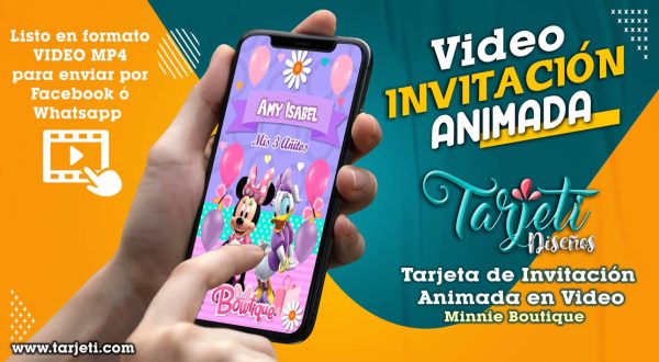 Video Invitación de Minnie Boutique en MP4