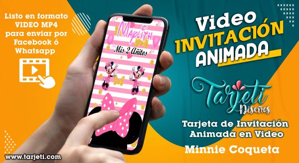 Video Invitación de Minnie Coqueta en MP4