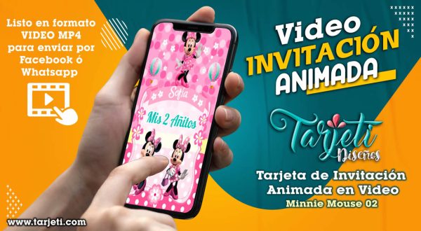 Video Invitación de Minnie Mouse 02 en MP4