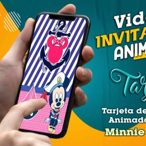 Video Invitación de Minnie Nautica en MP4