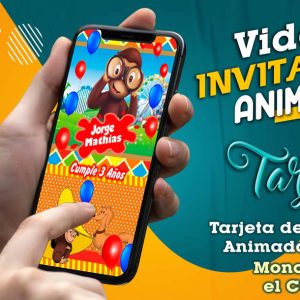 Video Invitación de Mono Jorge el Curioso en MP4