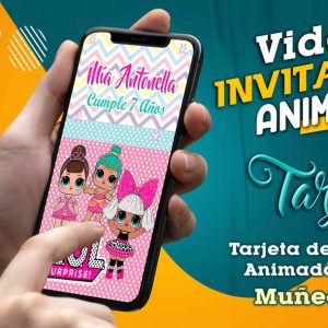 Video Invitación de Muñecas Lol en MP4
