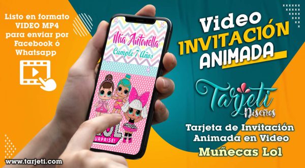 Video Invitación de Muñecas Lol en MP4