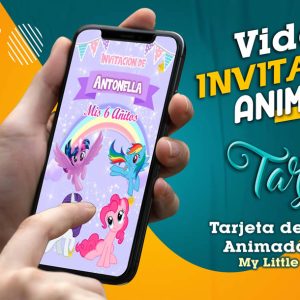 Video Invitación de My Little Pony Lila en MP4