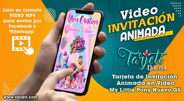 Video Invitación de My Little Pony Nuevo G5 en MP4